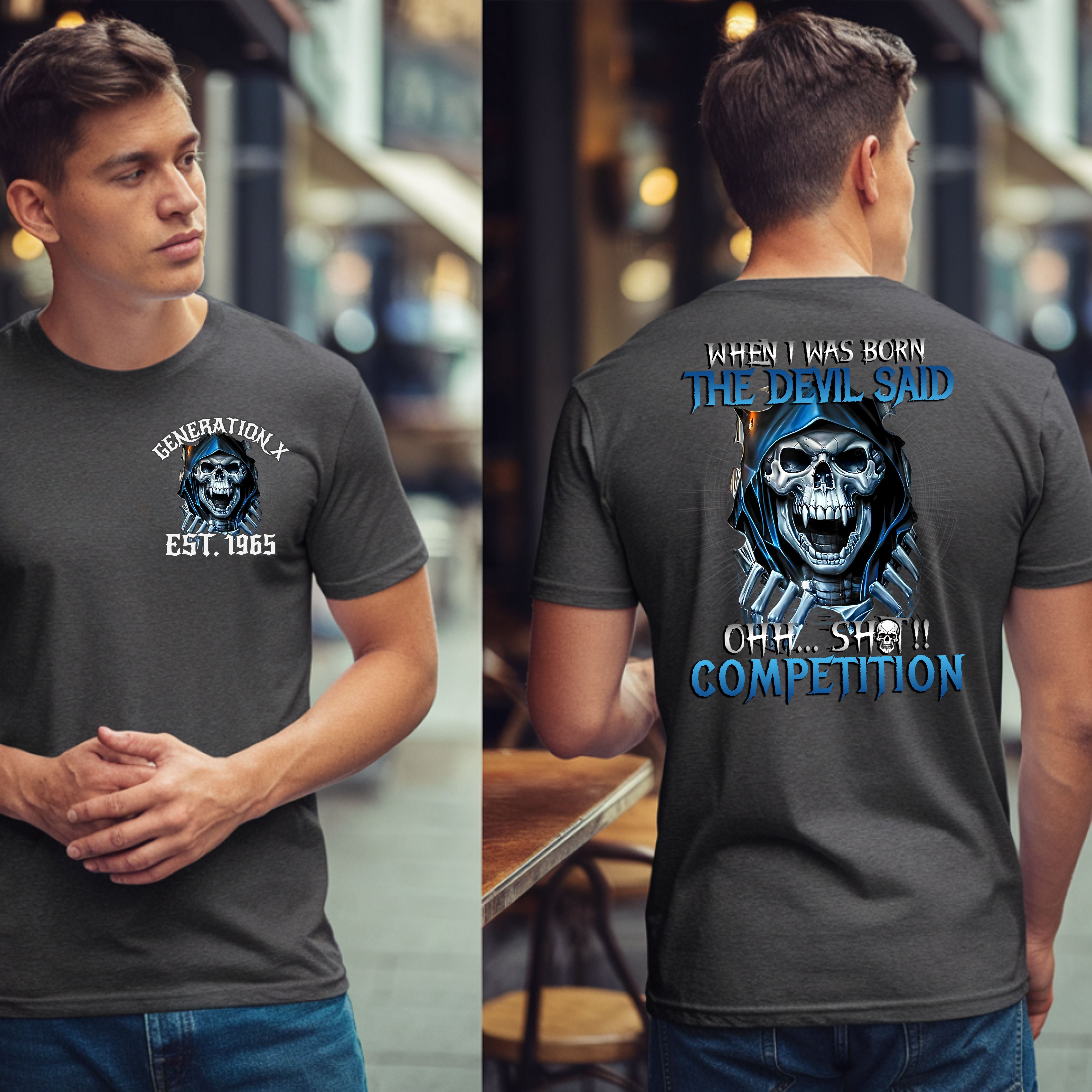 Gen X Custom Year T-shirt : When i was born , The devil said shit