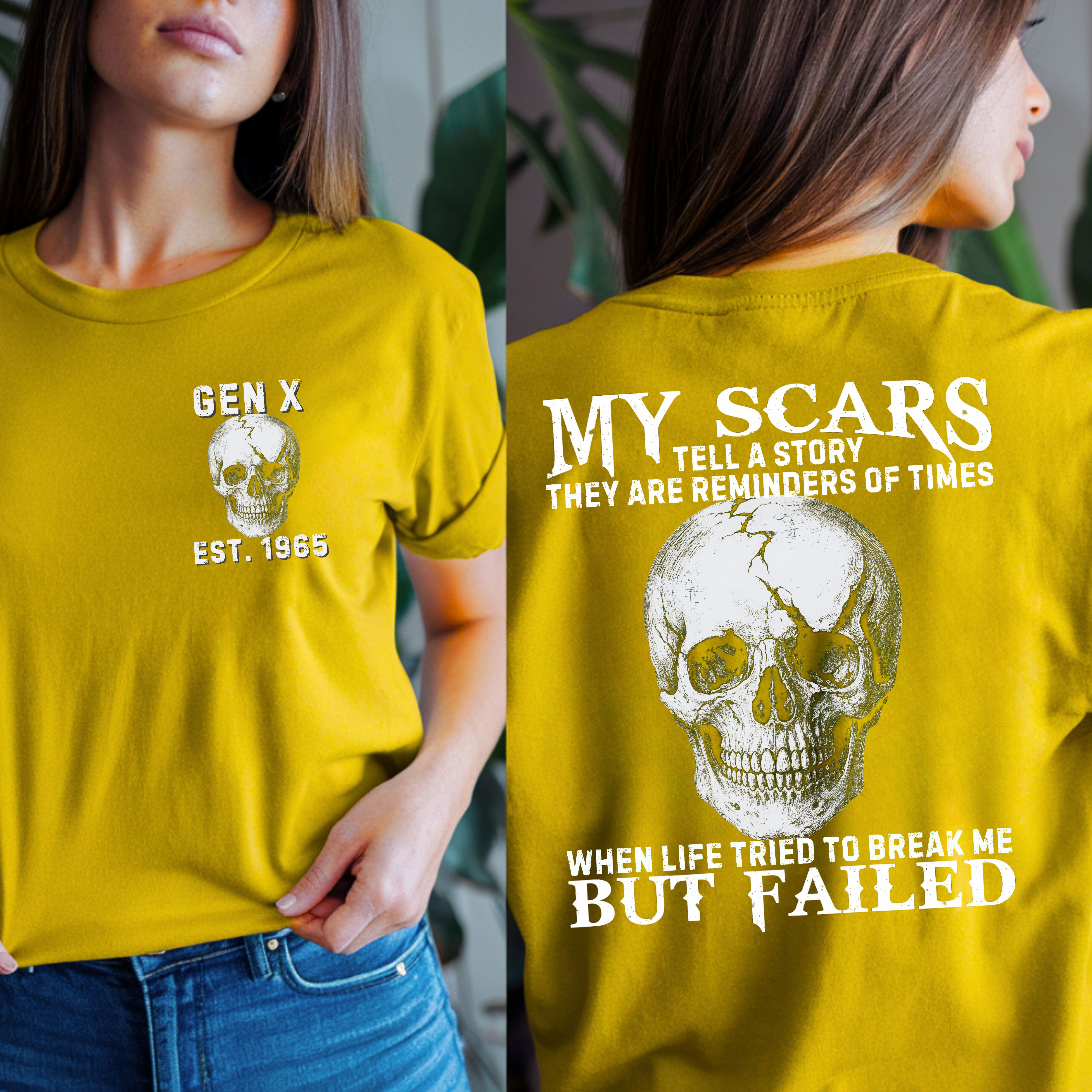 Gen X Custom Year T-Shirt : My scare tell a story