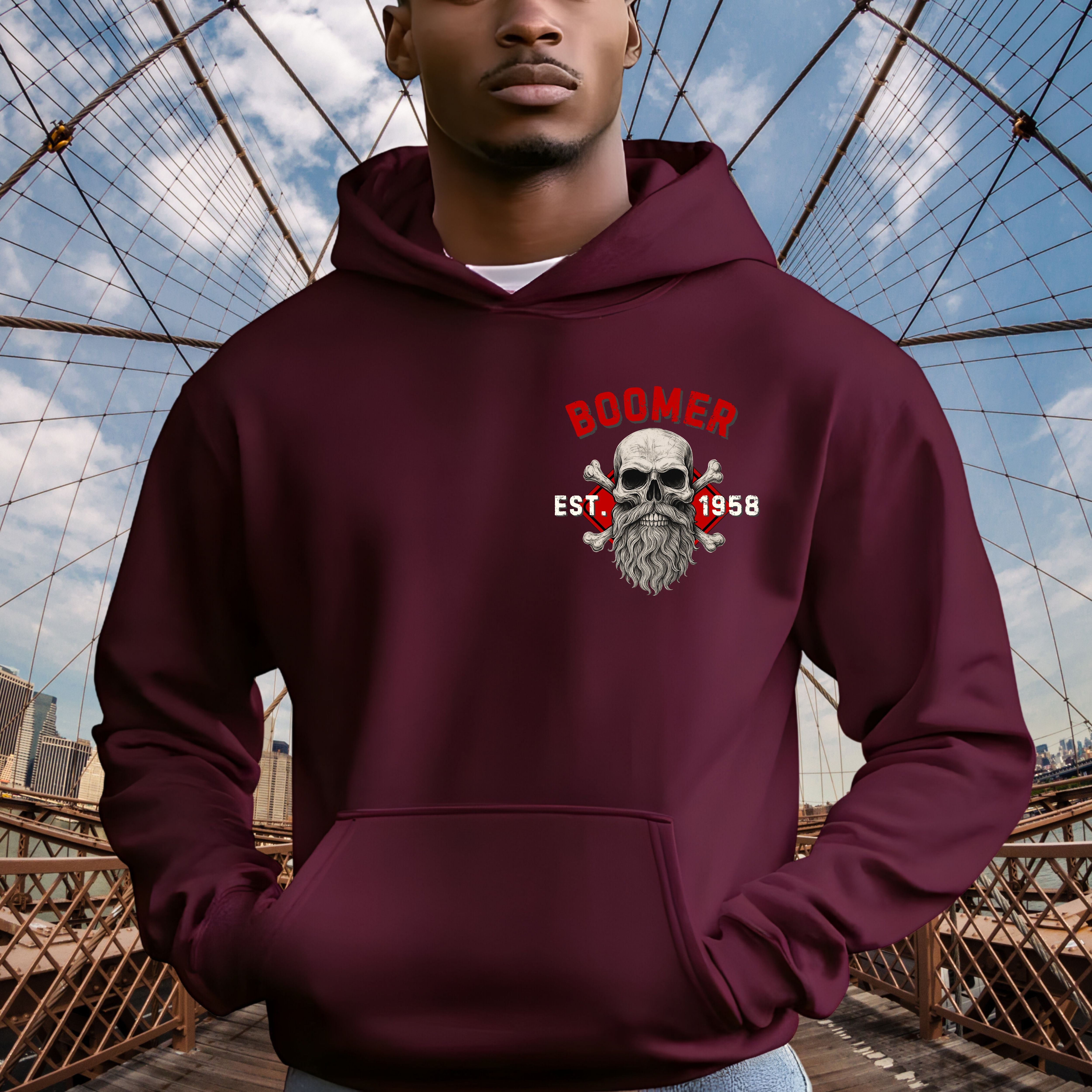 Boomer Custom Year Hoodie : Walk away , I'm a crumpy old man