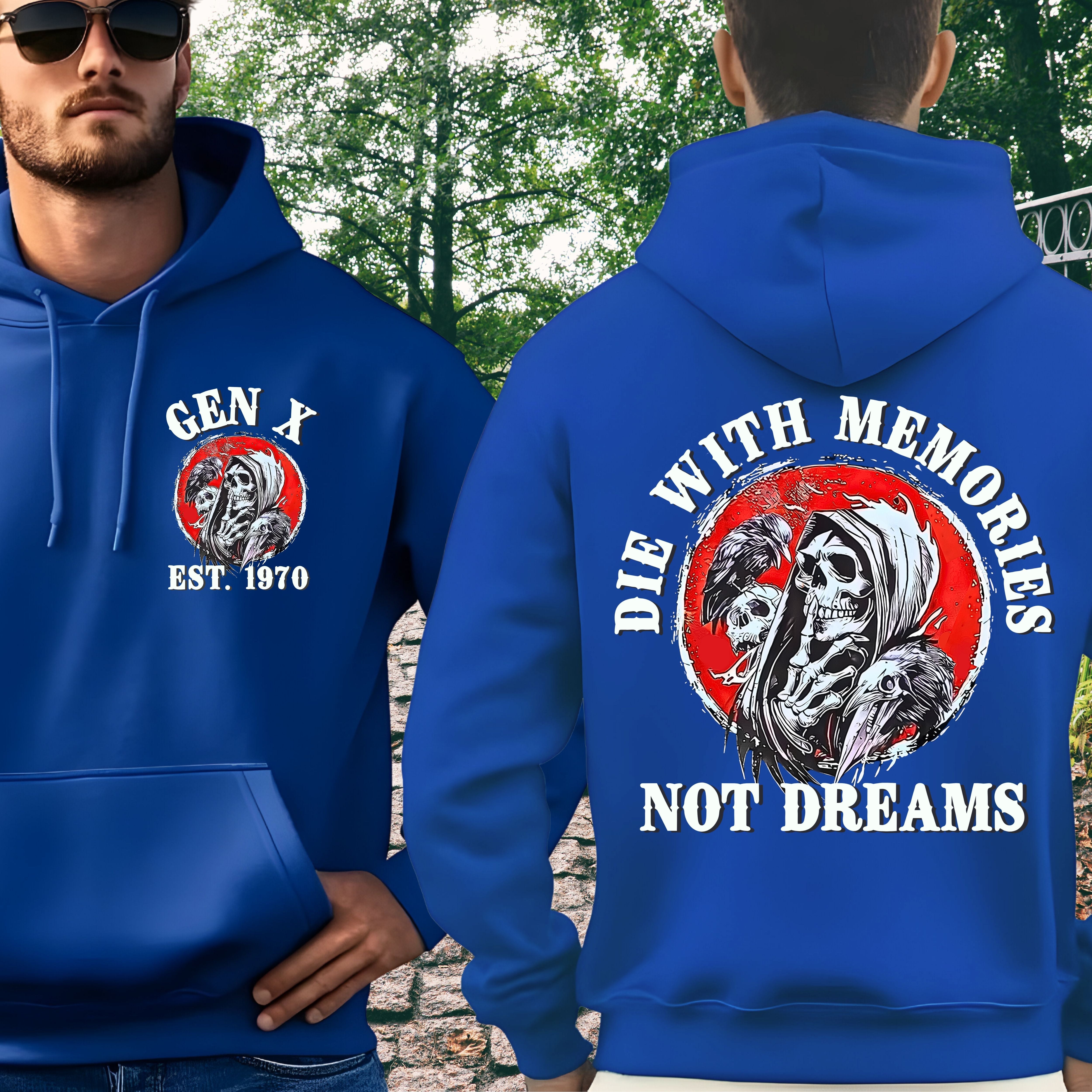 Gen X Custom Year Hoodie : Die with memories not dreams